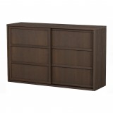KAO SIDEBOARD BRUSHED PINE BROWN 85 - CABINETS, SHELVES